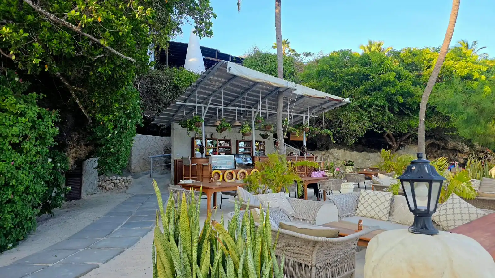 Istanbul Beach Cave Restaurant interior in Shanzu, Mombasa
